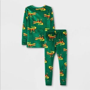 NEW Cat & Jack Green Toddler Dinosaur Pajama Set - Size 18M